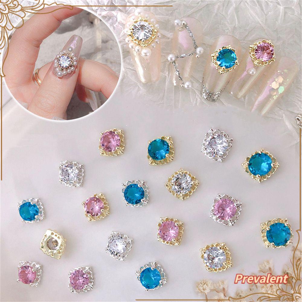 Preva Kuku Berlian Imitasi Indah Glitter Zirkon Kristal Nail Art Perhiasan