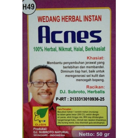 

WEDANG HERBAL INSTAN (WHI) "ACNES