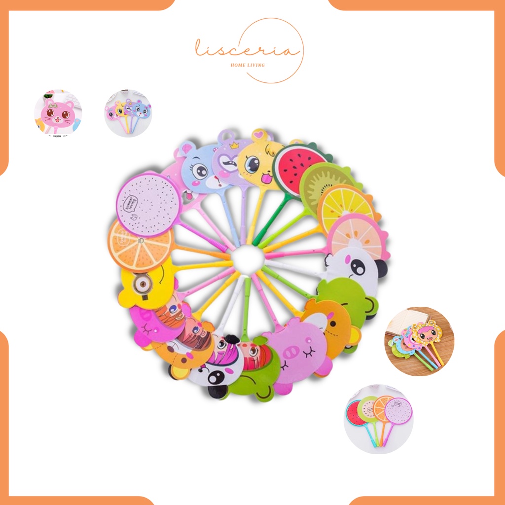

[ LSC ] Pena Pulpen Gel Kipas / Pena Kipas Animal & Buah / Pulpen Kipas Karakter Lucu