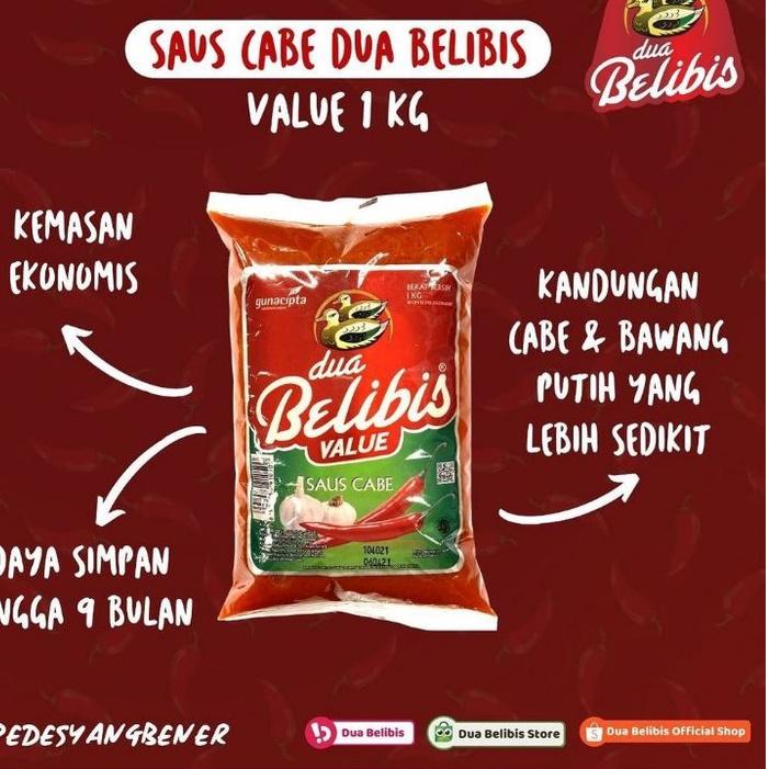 

[PRODUK GM77B] SAOS SAMBAL BELIBIS CABE PILLOW 1KG REE