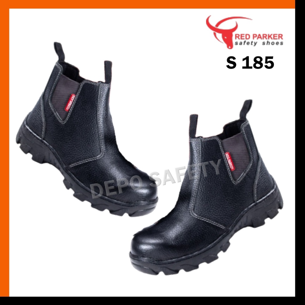 Sepatu Safety Red Parker S-185 Original - Safety Shoes Red Parker S-185 BERKUALITAS