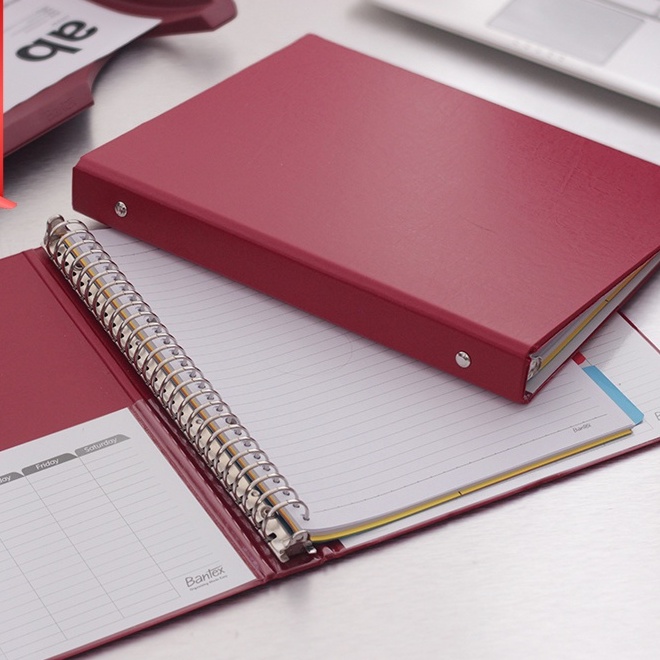 

Bantex Binder Polos B5 26 Ring Maroon Multiring Binder