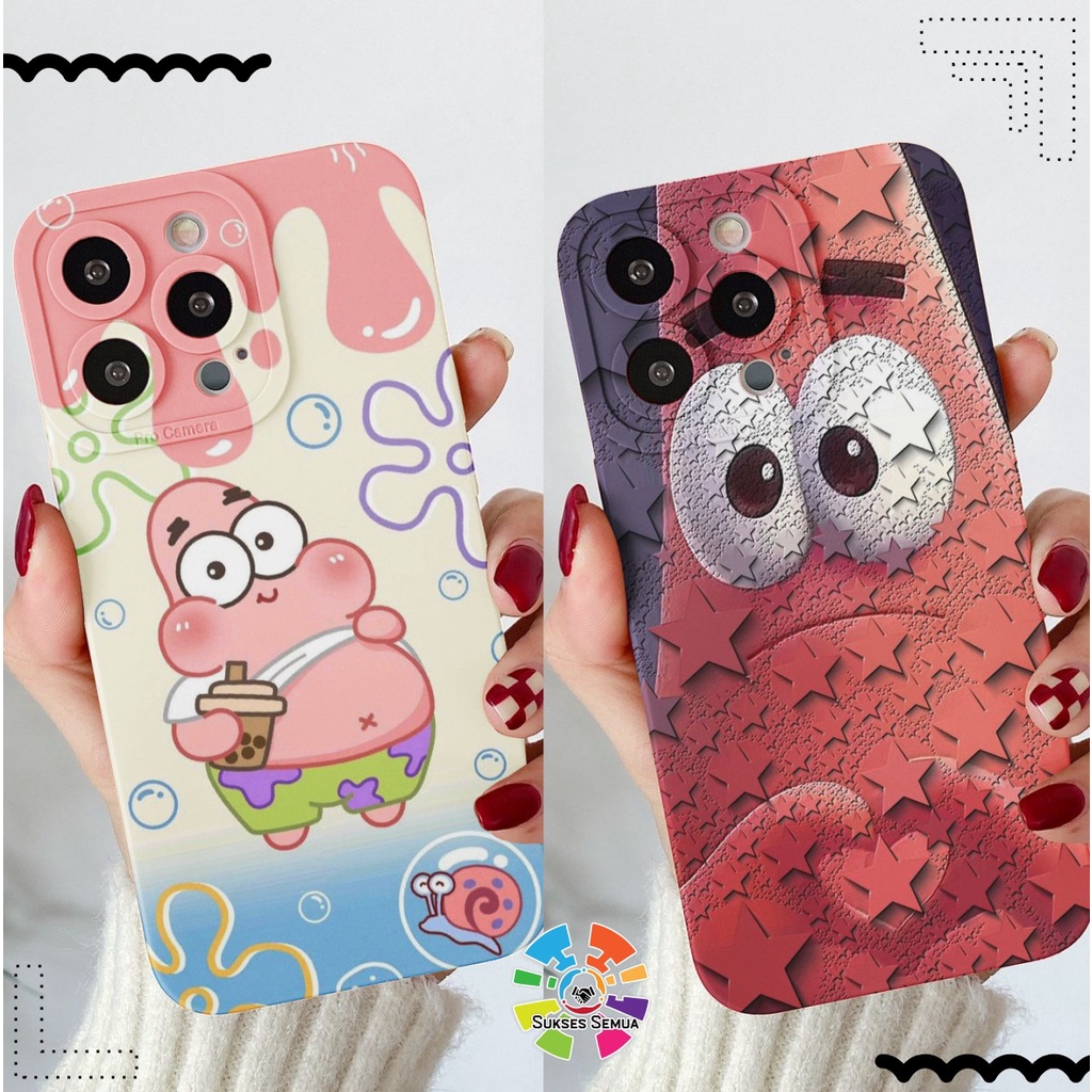CUSTOM CASE SOFTCASE SILIKON PROCAMERA PATRICK CUSTOM SAMSUNG J2 PRIME GRAND PRIME A04 A04S A23 A13 