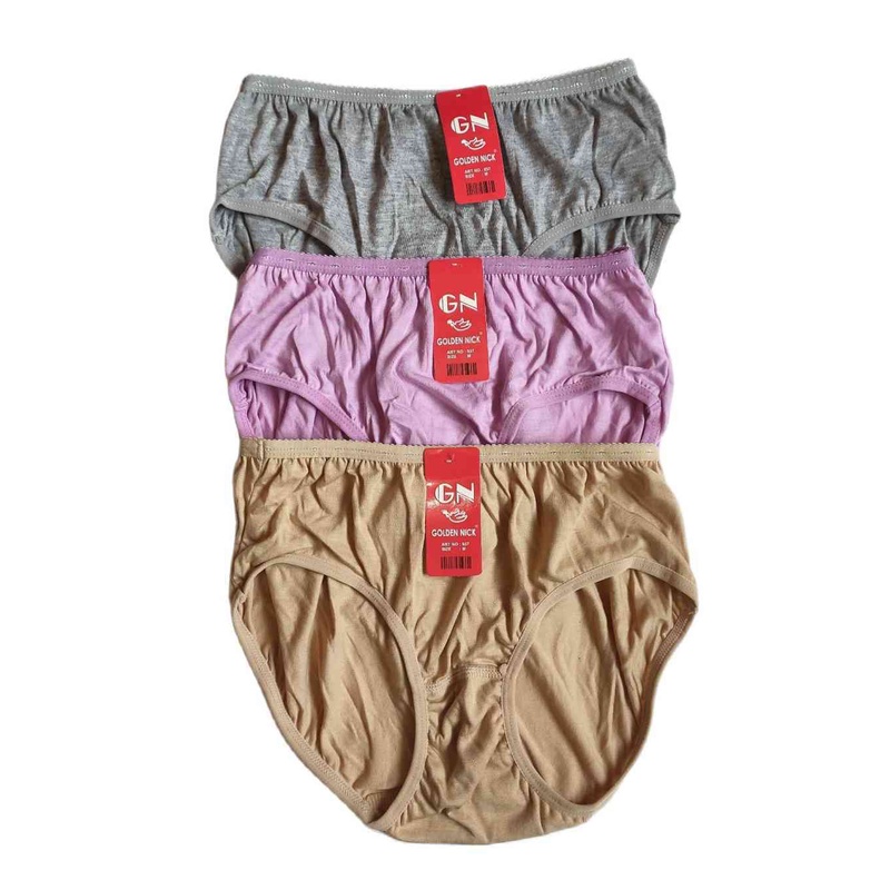 3pcs Celana Dalam Wanita Golden Nick CD Perempuan Dewasa Jumbo