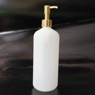 BOTOL HDPE TUTUP PUMP CLIP OIL 500ML / BOTOL PUMP HDPE 500ML CLIP OIL IMPORT NECK24