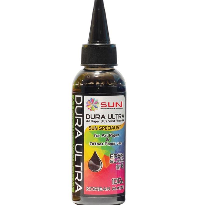 Sun Art Paper Ink 100 Ml - Tinta Dura Ultra Black