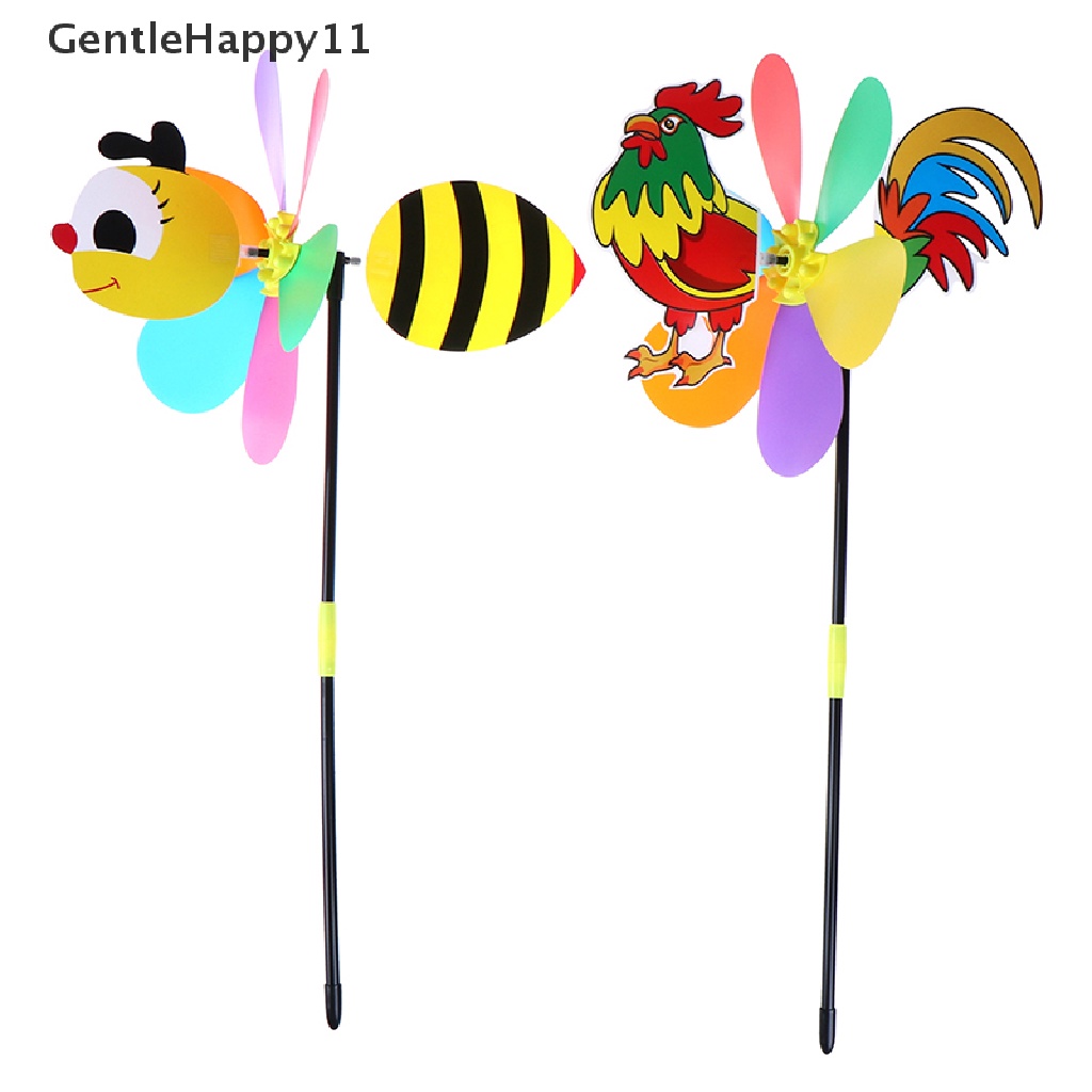 GentleHappy Colorful Cartoon Animal Windmill Wind Spinner Home Garden Yard Outdoor Decor  id