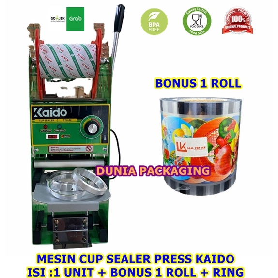 MESIN Cup Sealer KAIDO /Mesin Press cup Plastik bisa 22oz - D.95 Medan