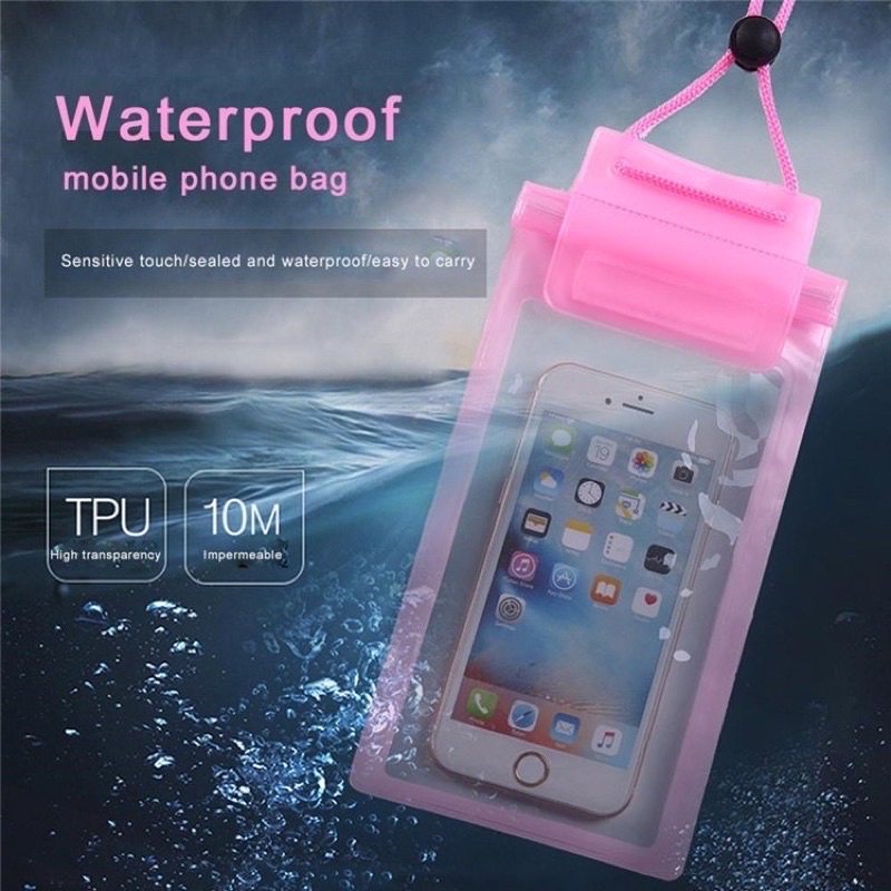 Waterproof Case Universal Anti Air Gantungan Handphone HP Traveling Gantungan HP Anti Hujan Anti Air Aman Berenang