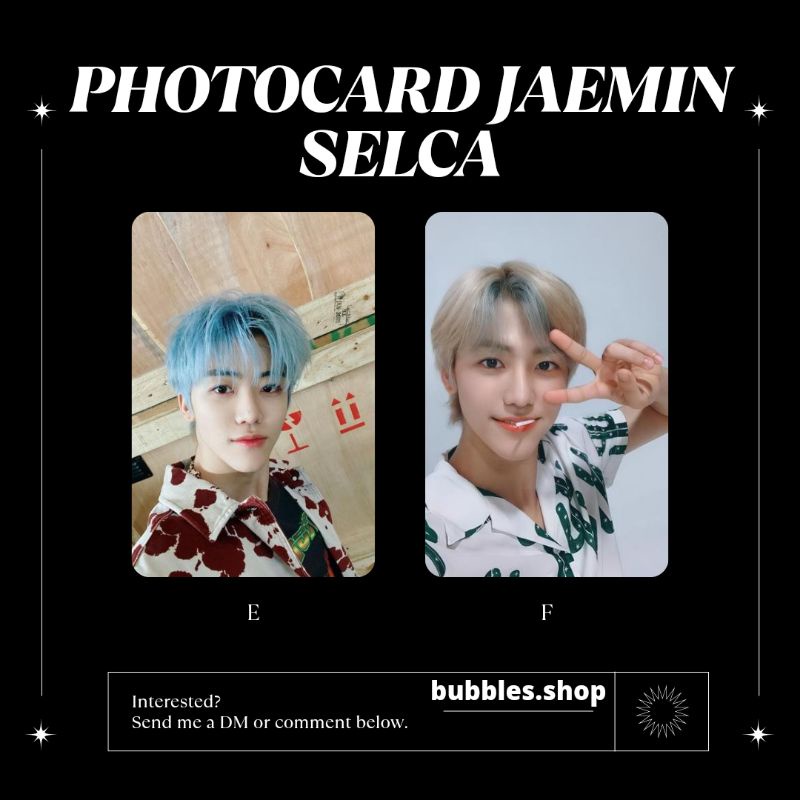 PHOTOCARD UNOFFICIAL JAEMIN NCT SELCA