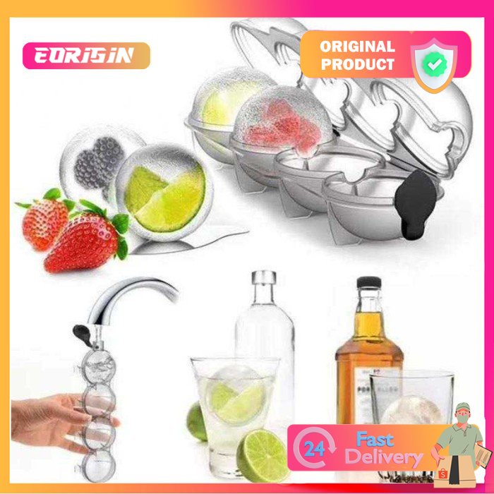 Cetakan Es Batu Es Cream Es Krim Model Skull Tengkorak Silicone - Ball Roll