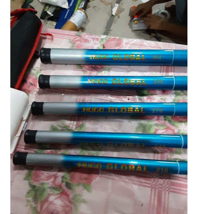 ✮✮ tegeg pancing ruas pendek hanya 30cm hugo global pole fiber
