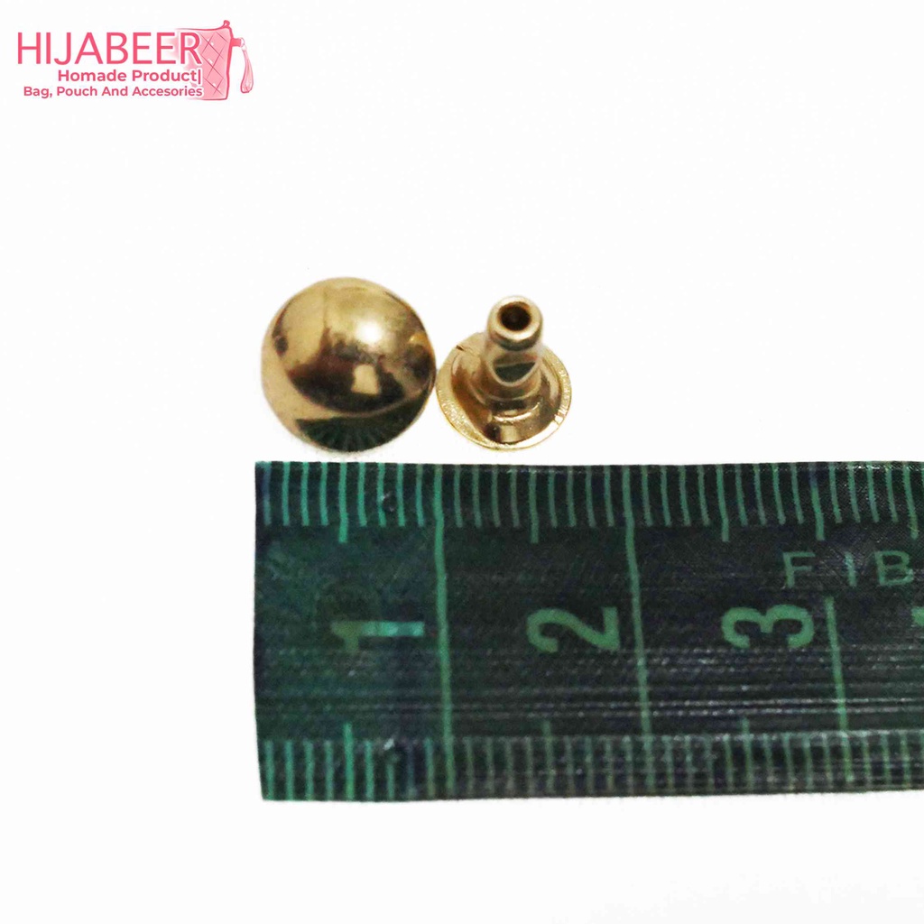 Kelling Jamur Rivet / Snap Button Gold  10mm /50pcs