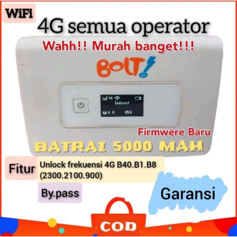modem Wifi 4G unlock Semua Operator Suport By.u/ live on modem bolt orion 4G
