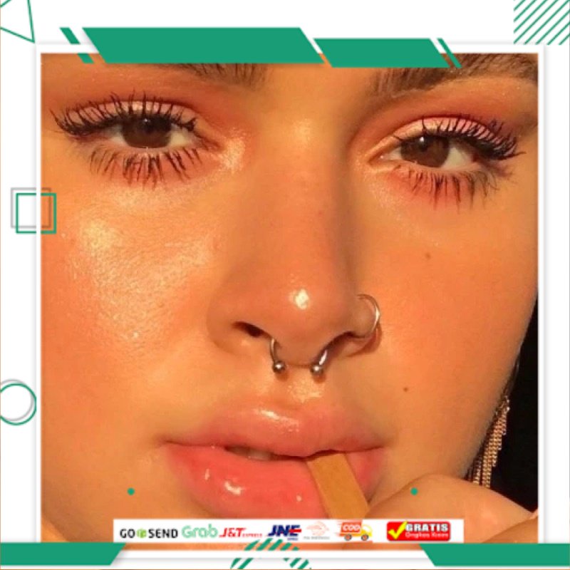 Tindik hidung magnet ( tindik palsu ) / fake Septum/ tindik magnetic helloladies - bayar di tempat