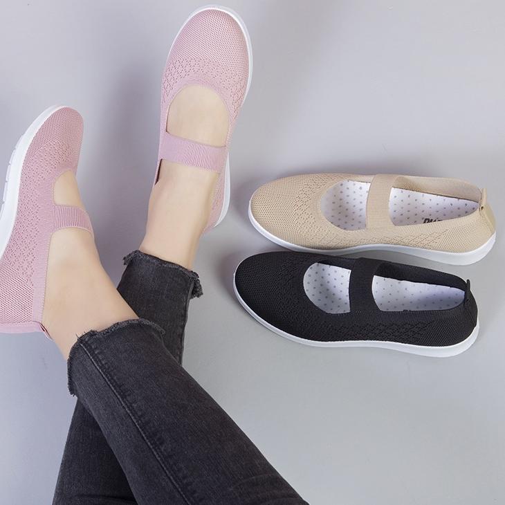 Special Price 2023 baru sepatu slip on import  flat wanita  rajut premium bernapas   Batavia Shoes F