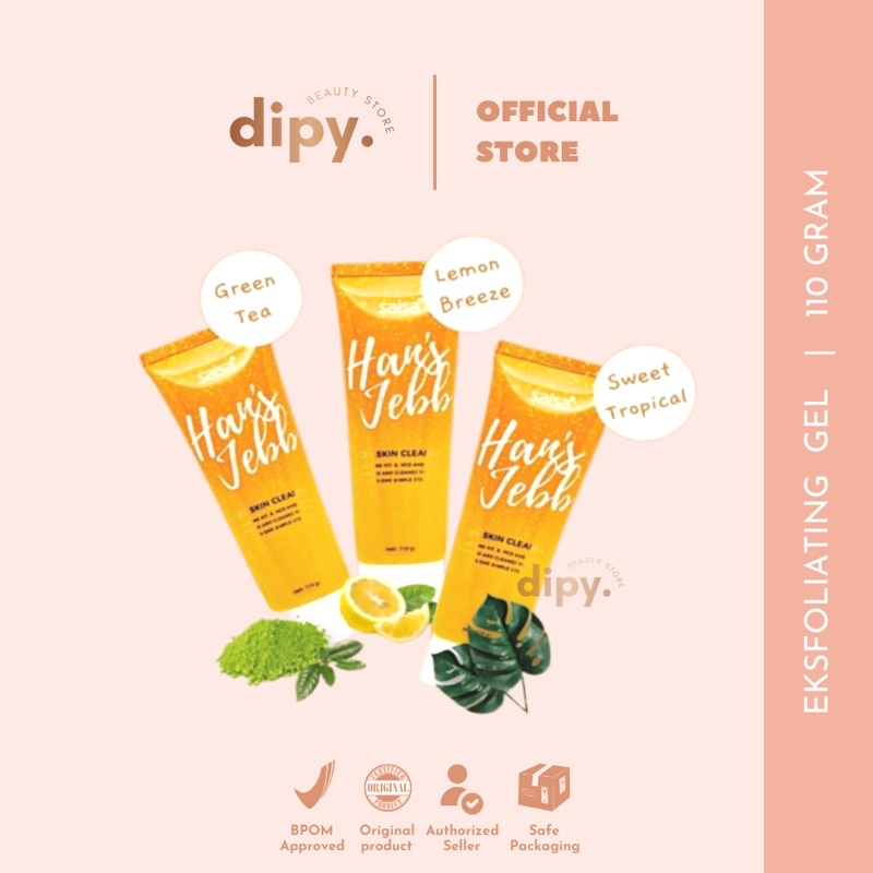 SALSA - Hans Jebb Gel Skin Cleanser Exfoliasi Scrub Peeling Perontok Daki Ketiak Hitam untuk Wajah dan Tubuh Tanpa Bilas Aman Viral BPOM