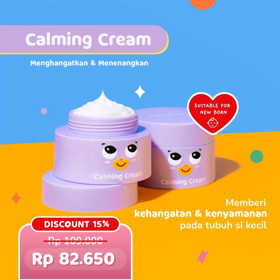 True to Baby Calming Cream | Krim Penghangat Badan Bayi