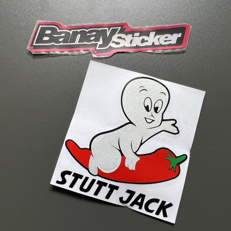 Sticker Stiker STUTT JACK cutting