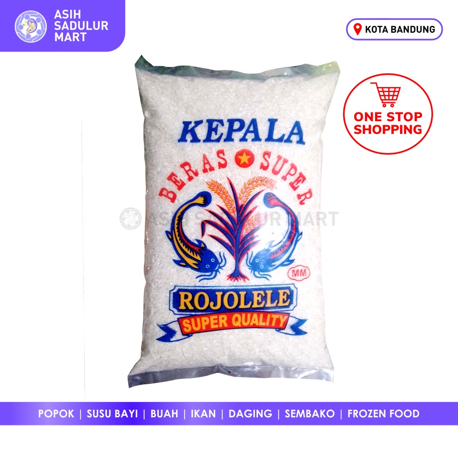 Beras Rojolele 5kg Kepala - Beras Kualitas Super Promo