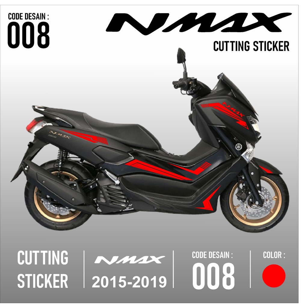 Cutting Sticker Nmax - Aksesoris Motor Stiker Yamaha Nmax Old Skotlet Sticker Striping Lis Variasi C