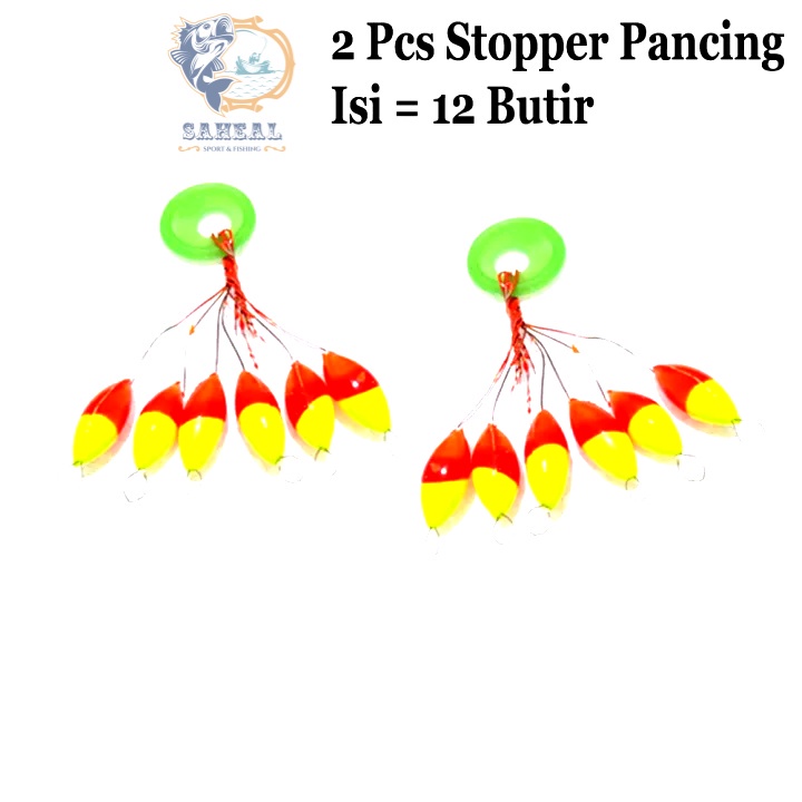 Stopper Pelampung Pancing Ikan Wader Warna Terang isi 6Pcs / Kumbul Stopper Mini