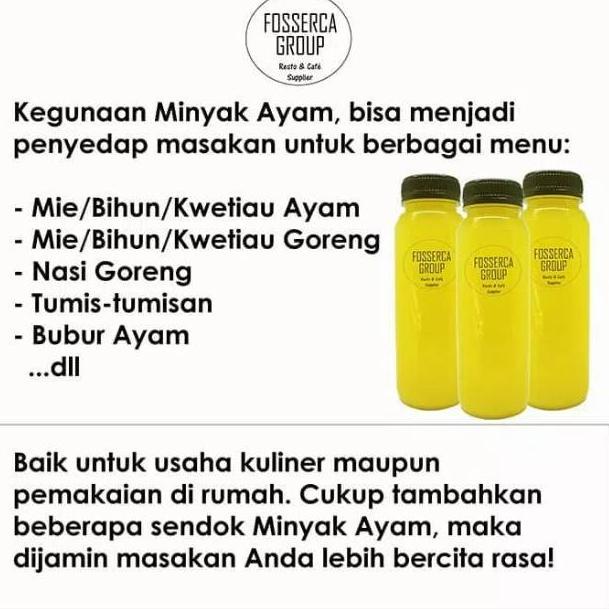 

(Z-N3N-➸) Minyak Ayam Bawang untuk Masak (Chicken Garlic Oil for Cooking) 1 Liter super keren