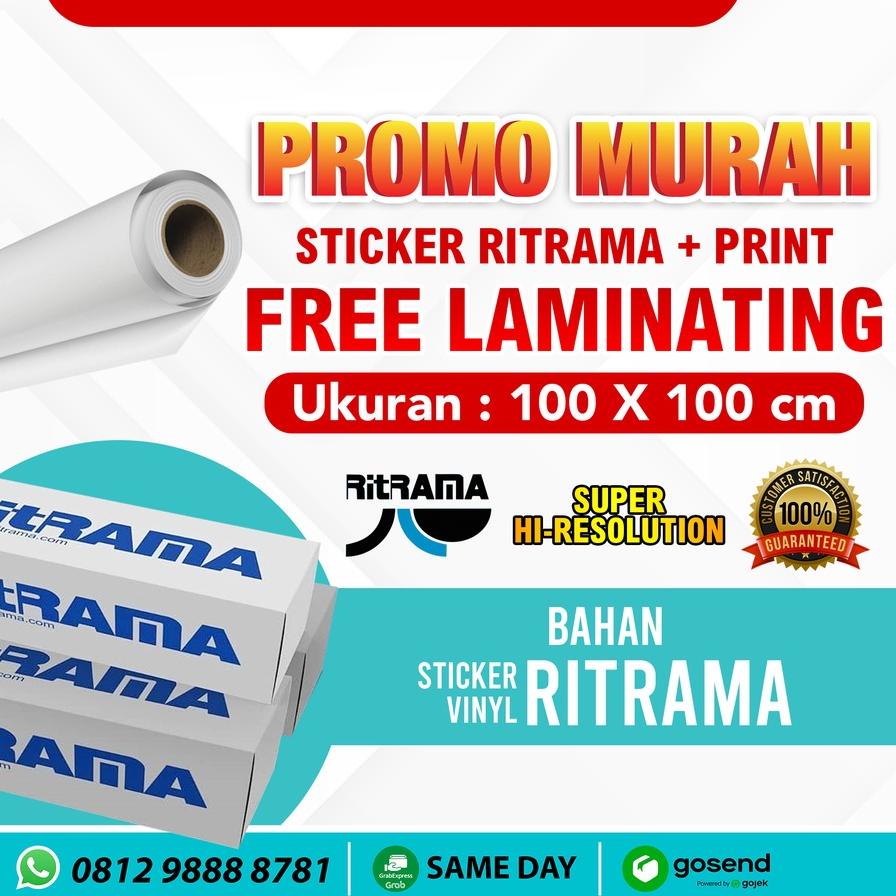 

Cuma Di Sini Print Sticker Ritrama FREE Laminating