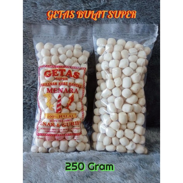 

GETAS SUPER BULAT TENGGIRI / 250 GRAM / KERUPUK KEMPLANG PALEMBANG