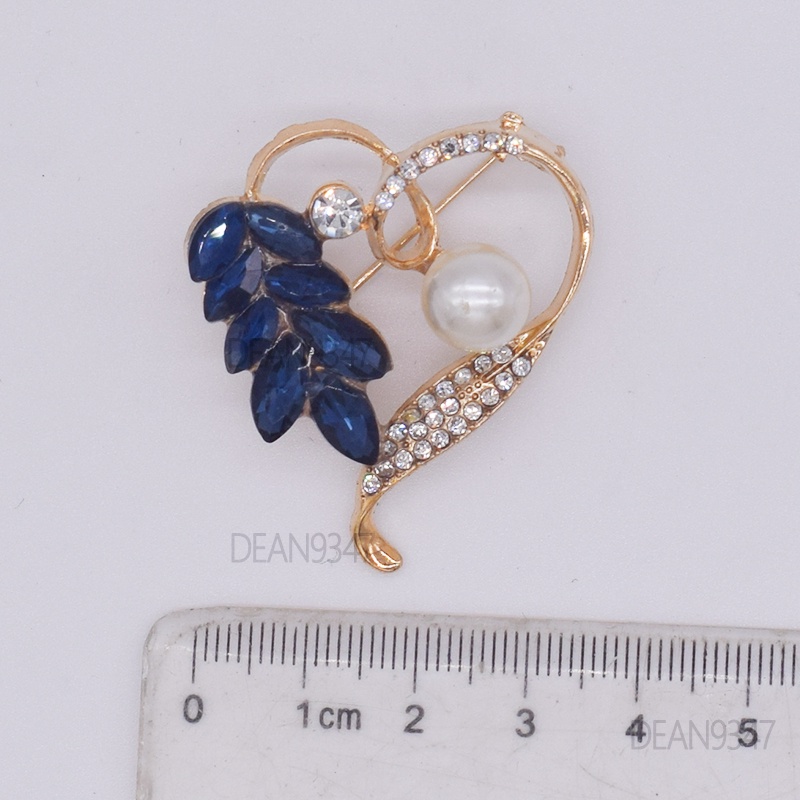 Bros Mutiara High-End Pin Leher Pin Bros Imitasi Tetap Pakaian Indah Bros