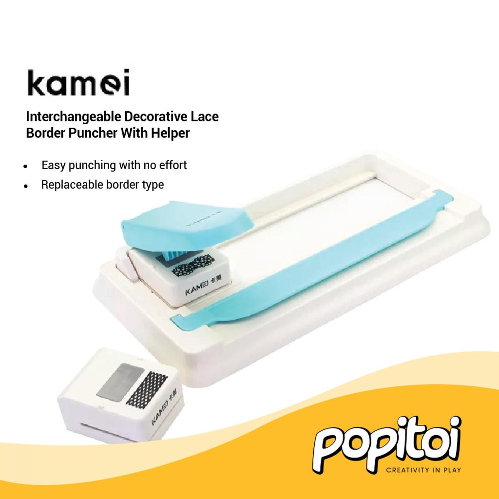 

Kamei Border Puncher Decorative Lace Craft Paper Helper Tool Pembolong Kertas Motif Dekorasi