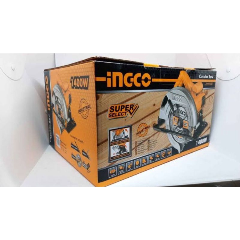 MESIN GERGAJI CIRCULAR SAW 7&quot; 1400W INGCO CS18538 GERGAJI POTONG KAYU 7 INCI