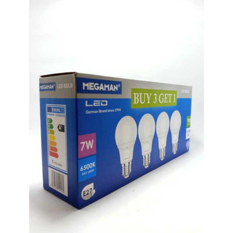 Lampu Stick Bohlam LED MEGAMAN Putih 4pcs 5W 9W 12W