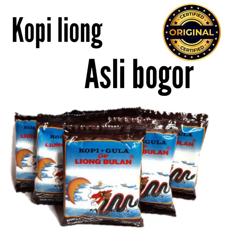 

Kopi liong bulan / kopi hitam liong / satu pak