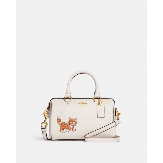 Coach Mini Rowan Crossbody With Dancing Kitten (CD445)