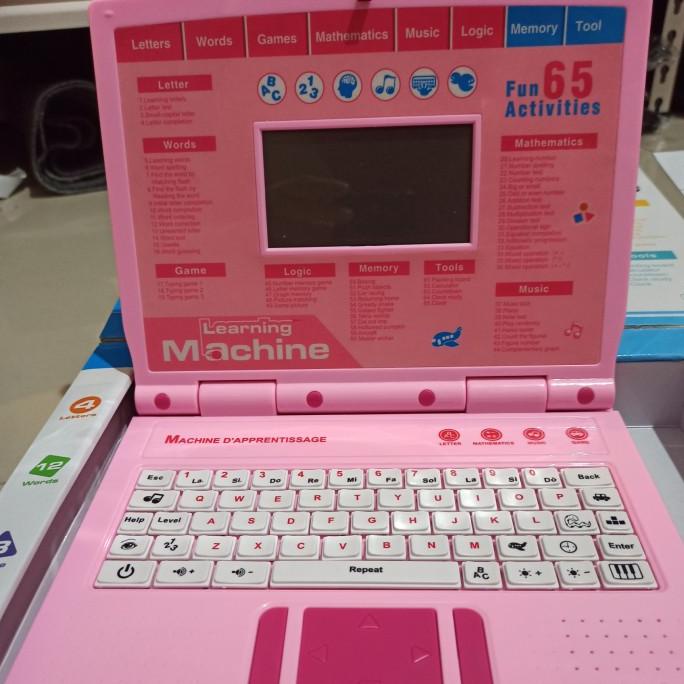 

mainan alat bantu belajar learning machine notebook laptop anak