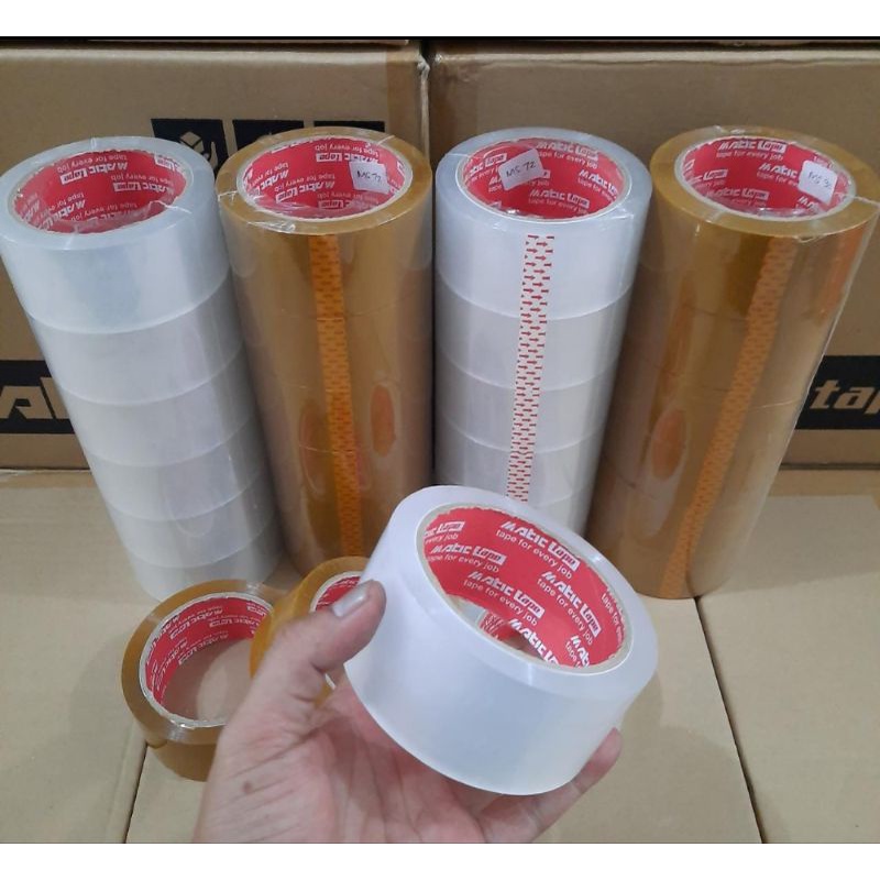 LAKBAN MATIC TAPE KUAT 45mm (2 inchi) 80 Yard  90 Yard Ukuran Real Full