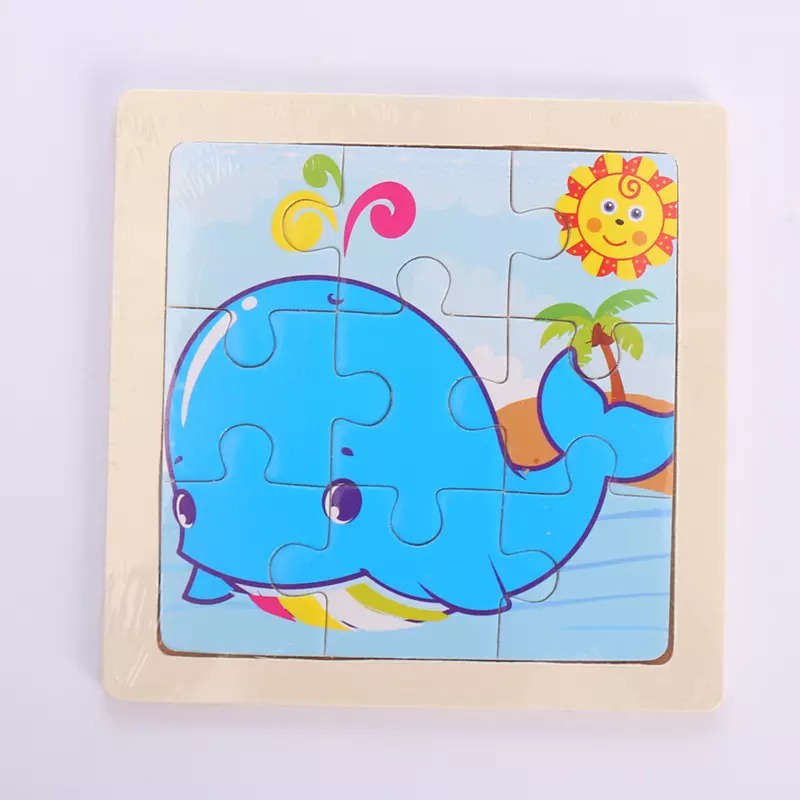 ZBH PUZZLE ANAK JIGSAW WOODEN PUZZLE KAYU ANAK PUZZLE ANAK KARAKTER LUCU MAINAN ANAK EDUKASI MURAH