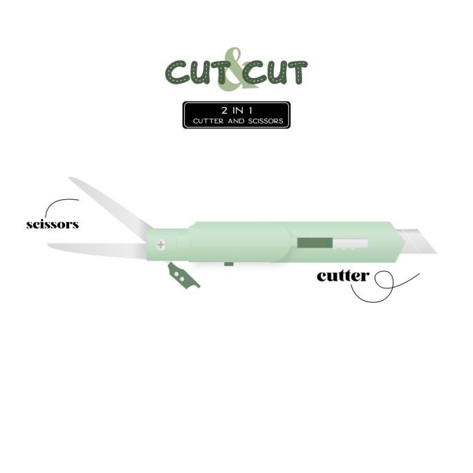 

Paperie Lab - Cut & Cut 2in1 Cutter and Scissors