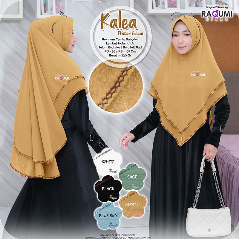 KALEA ORIGINAL RAQUMI HIJAB | KHIMAR PAD RAQUMI | KHIMAR SULAM RAQUMI | KHIMAR DUSTYPINK