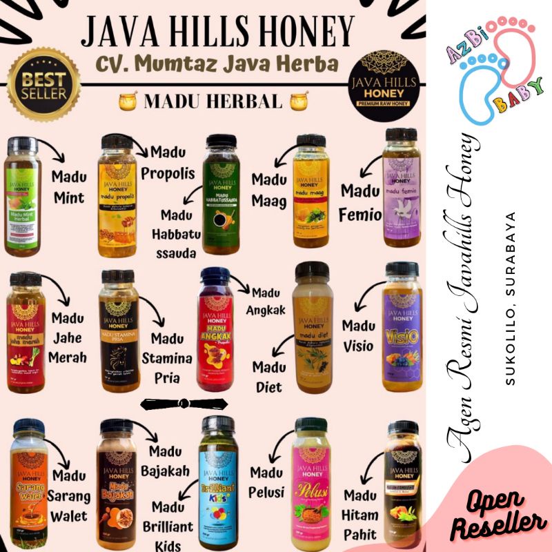 

❤️AZBI BABY❤️ MADU JAVAHILLS HONEY BPOM HALAL BERSANAD