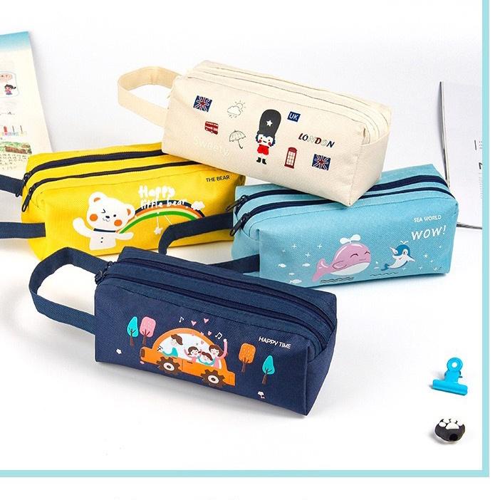 

☺_☻ UNIONATK Pensil Case CartoonTempat Pensil Kapasitas Besar Jumbo Study Pencil Case