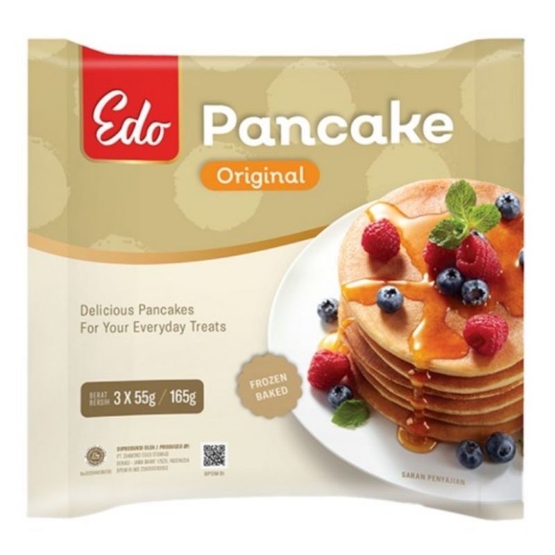 

Pancake Instant Siap Saji | Edo Pancake Original Panekuk Jadi Siap Makan Food Kue Pan Cake Pan