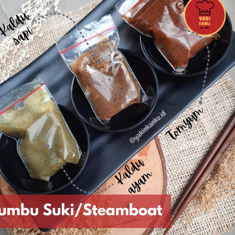 

[KODE PRODUK 8P9AR9767] Bumbu Suki Steamboat / Bumbu Kaldu ( Kaldu ayam,Kaldu sapi,Tomyum )