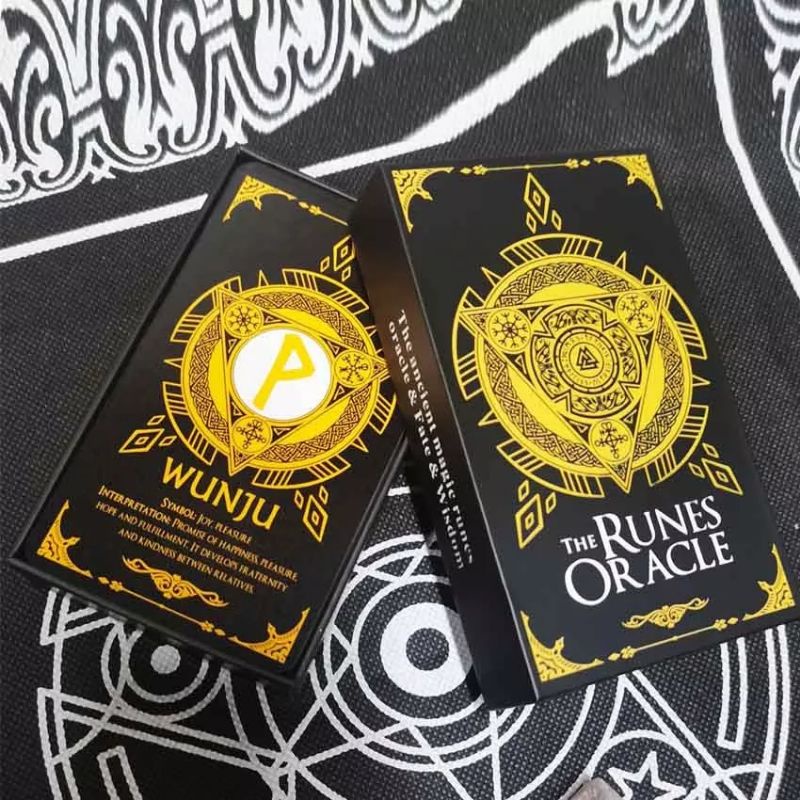 The Runes Oracle 12x7cm Hardcase include guide paper
