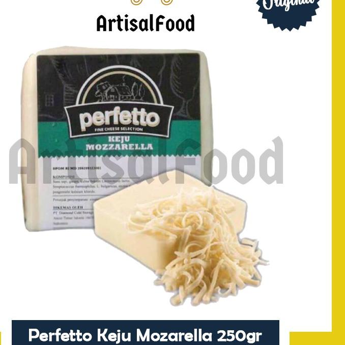 

FREE ONGKIR!PERFETTO Keju Mozarella Mozarela Mozzarella Cheese 250gr ASLI|KD1