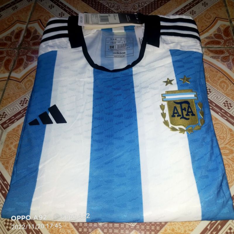 NEW Jersey Argentina Home WorldCup 2022 In Qatar PI Player Issue Drifit ADV official PI