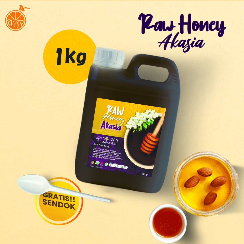 (1 Kg) Madu Murni Akasia / Raw Honey Akasia