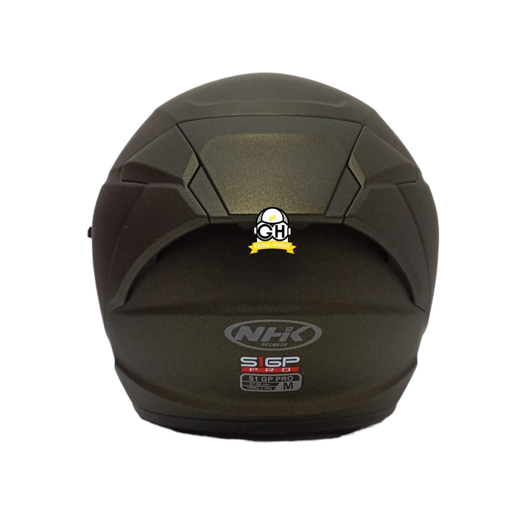 NHK HELM S1 GP PRO SOLID SE MET ARMY DOFF GPPRO DOUBLE VISOR