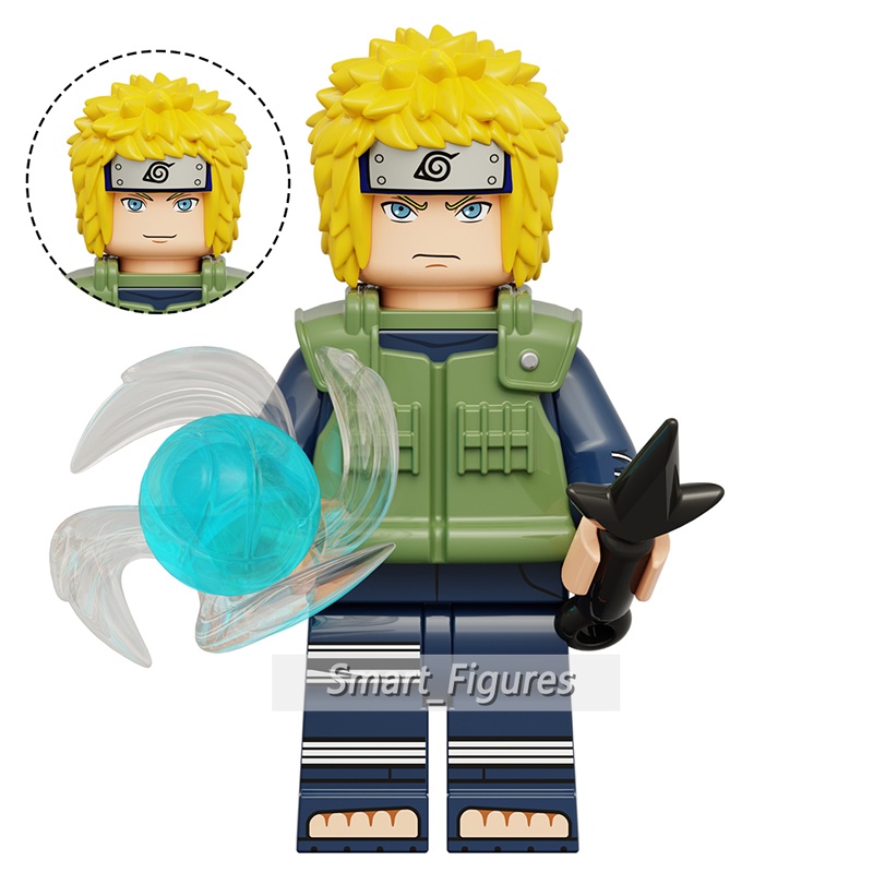 Naruto Minifigures Senju Hashirama Namikaze Minato Uchiha Madara Sarutobi Hiruzen Mainan Hadiah Mini Figure KDL814